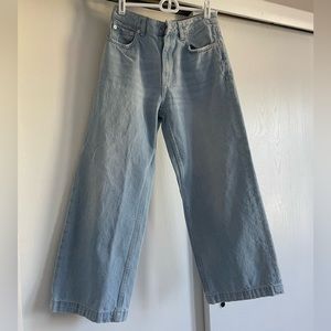 Mango Culotte Wide Leg Cropped jean